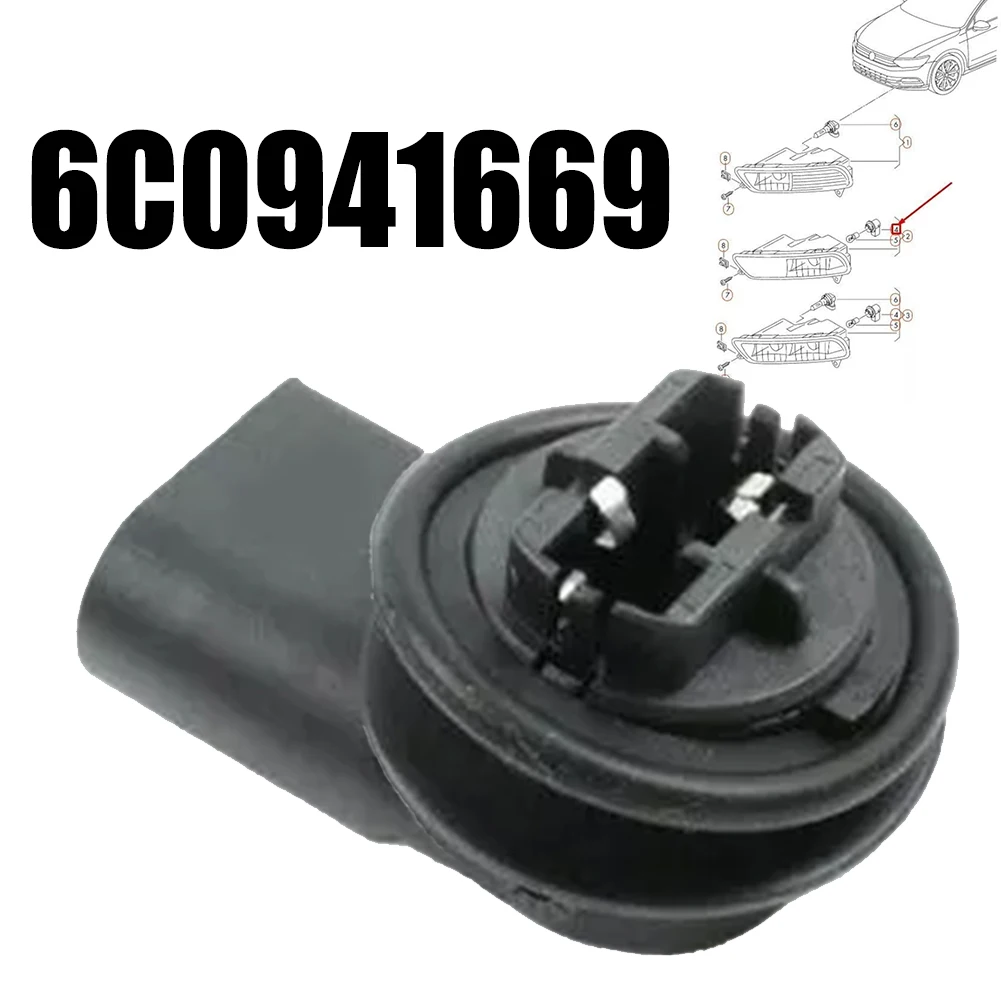 

Front Daytime Light Bulb Socket 6C0941669 For PASSAT B8 2015 For POLO 2015-2018 Front Daytime Running Light Base Car Lights