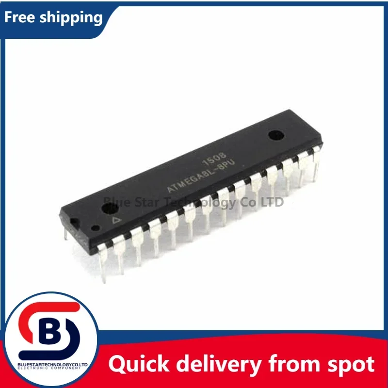 Free Shipping 10-50pcs/lots ATMEGA8L-8PU ATMEGA8L ATMEGA8 DIP28 Quick delivery from spot