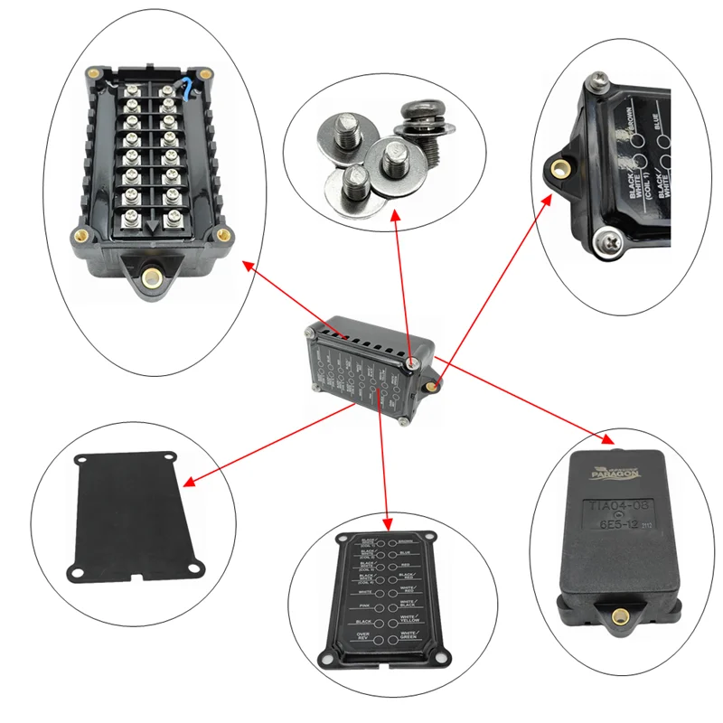 

For Yamaha Outboard Motor 115-130 HP V4 6E5-85540-12 Old Model 6E5-85540 Ignition Pack CDI Module Made in Taiwan