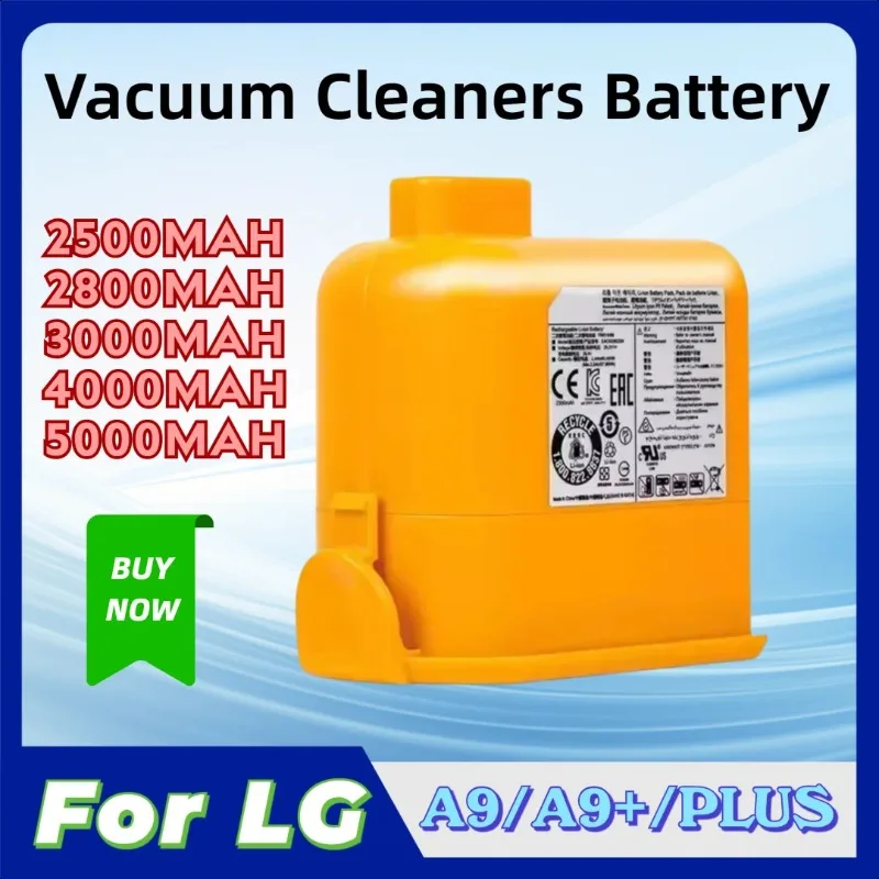 

29.4V 5000mAh for LG A9/A9+/PLUS A905M A907GMS A9 MAX A9MASTER2 Vacuum Cleaners Battery