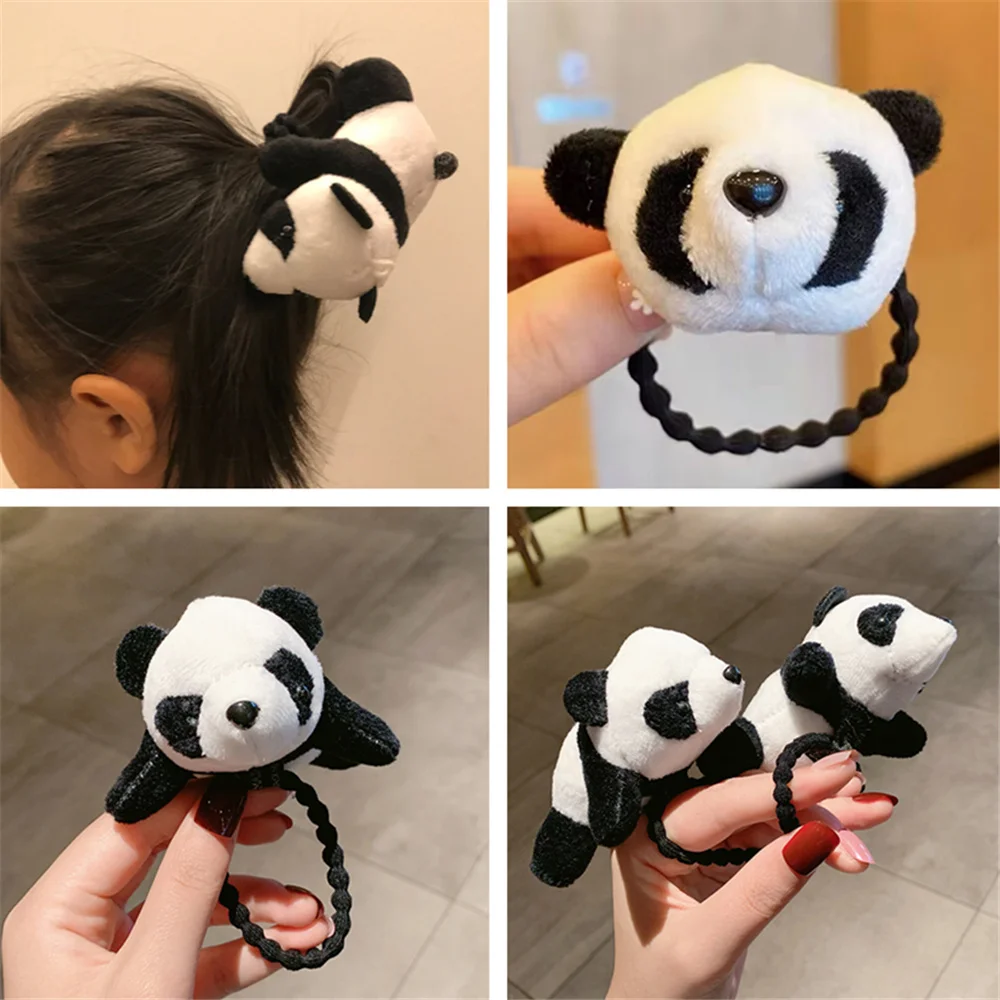 

2 размера, новая 11 см, 4 см резинка для волос в виде панды, резинки для волос, резинка для волос в виде панды, держатель для хвоста, галстук