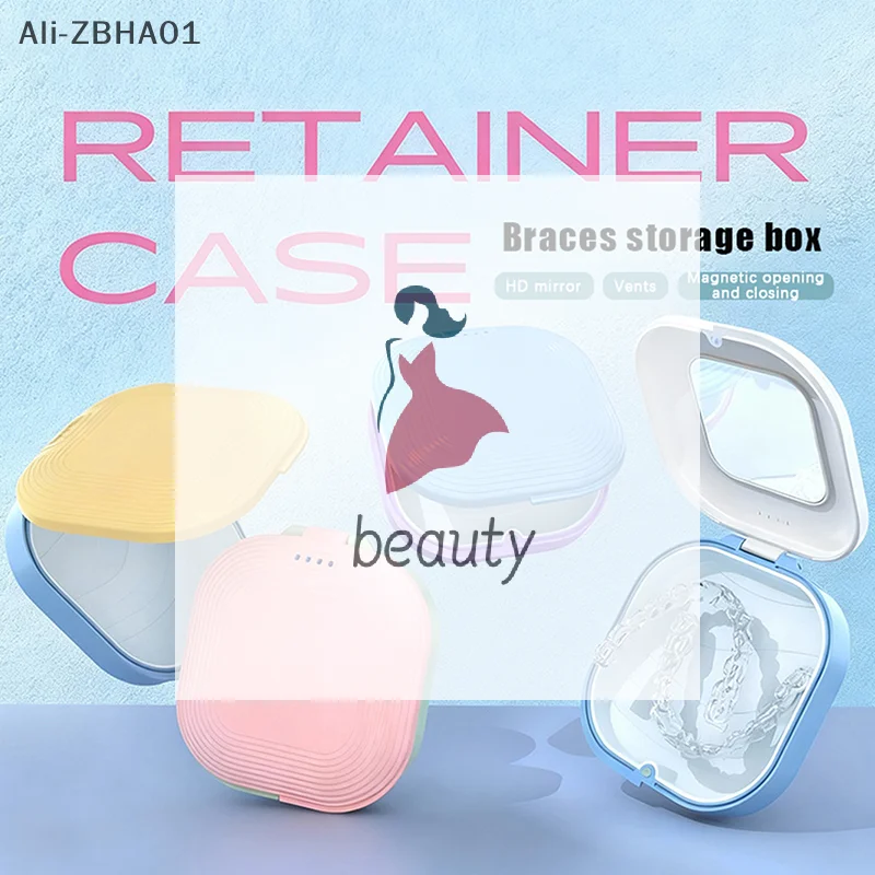 

Коробка для стоматологического фиксатора с зеркалом, магнитный выравниватель, каппа, контейнер, дорожный чехол для брекетов для зубов, хранения накладных протезов
