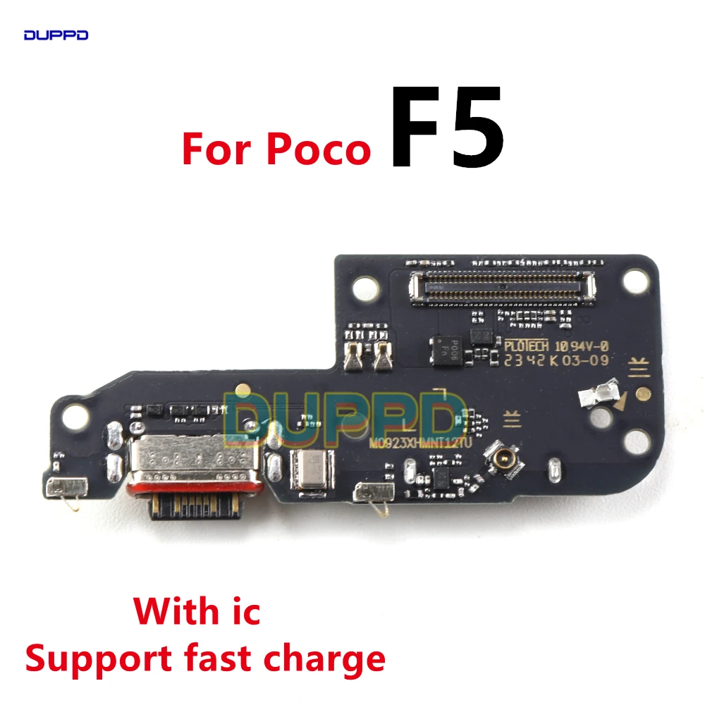 Charging Flex For Xiaomi Poco F5 USB Charge Port Jack Dock Connector Charging Board Main Motherboard Flex Cable F5