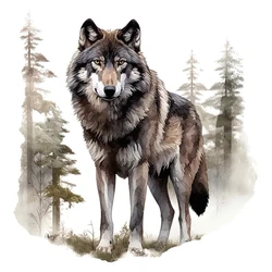 Proud Wolf Wall Stickers, Toilet Stickers, Bright Room for Home Decoration, Vinyl Animal Decals, Art Wallpaper, Poster