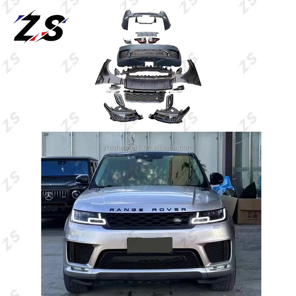 Original Car Hole Installation Upgrade To 2020 bumpers Body Kit PP Material For Land Rover Range Rover sport L494 2014-2017.