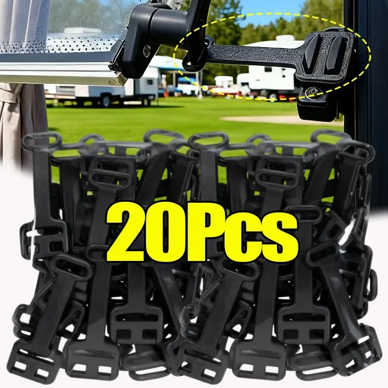 Outdoor Travel RV Window Restrictor Window Lock 2-Piece Restrictor Locks Tool Wheel RV Window Retainer Auto Accessories