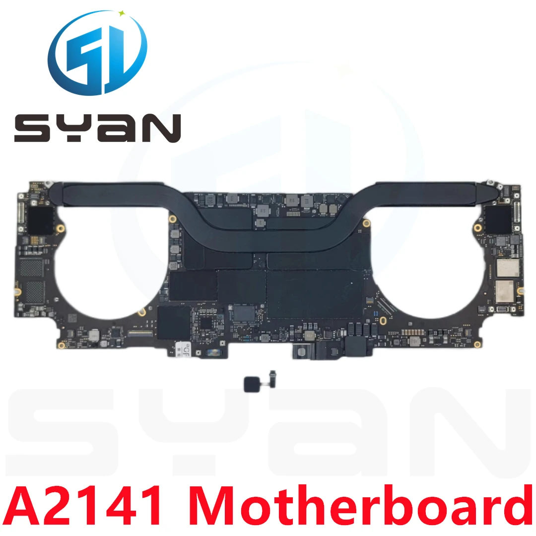 

A2141 Motherboard With Touch ID For MacBook Pro Retina 16" A2141 Logic Board i7 i9 512GB 1TB 820-01700-A/05 2019 Year Original