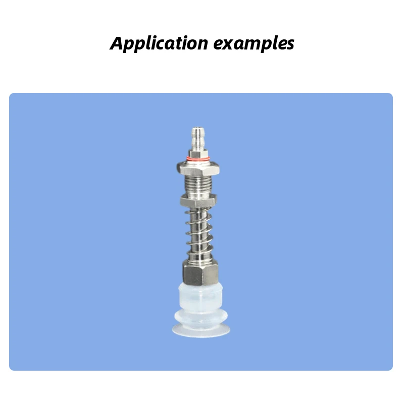 Vacuum suction cup base Big head 11mm hardware manipulator fixture accessories pneumatic support tail air inlet