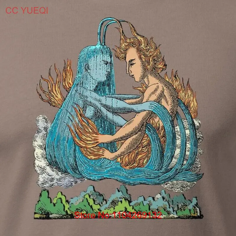 UNION of FIRE and WATER Reconciliation Psychic Opposites T Shirt long or short sleeves