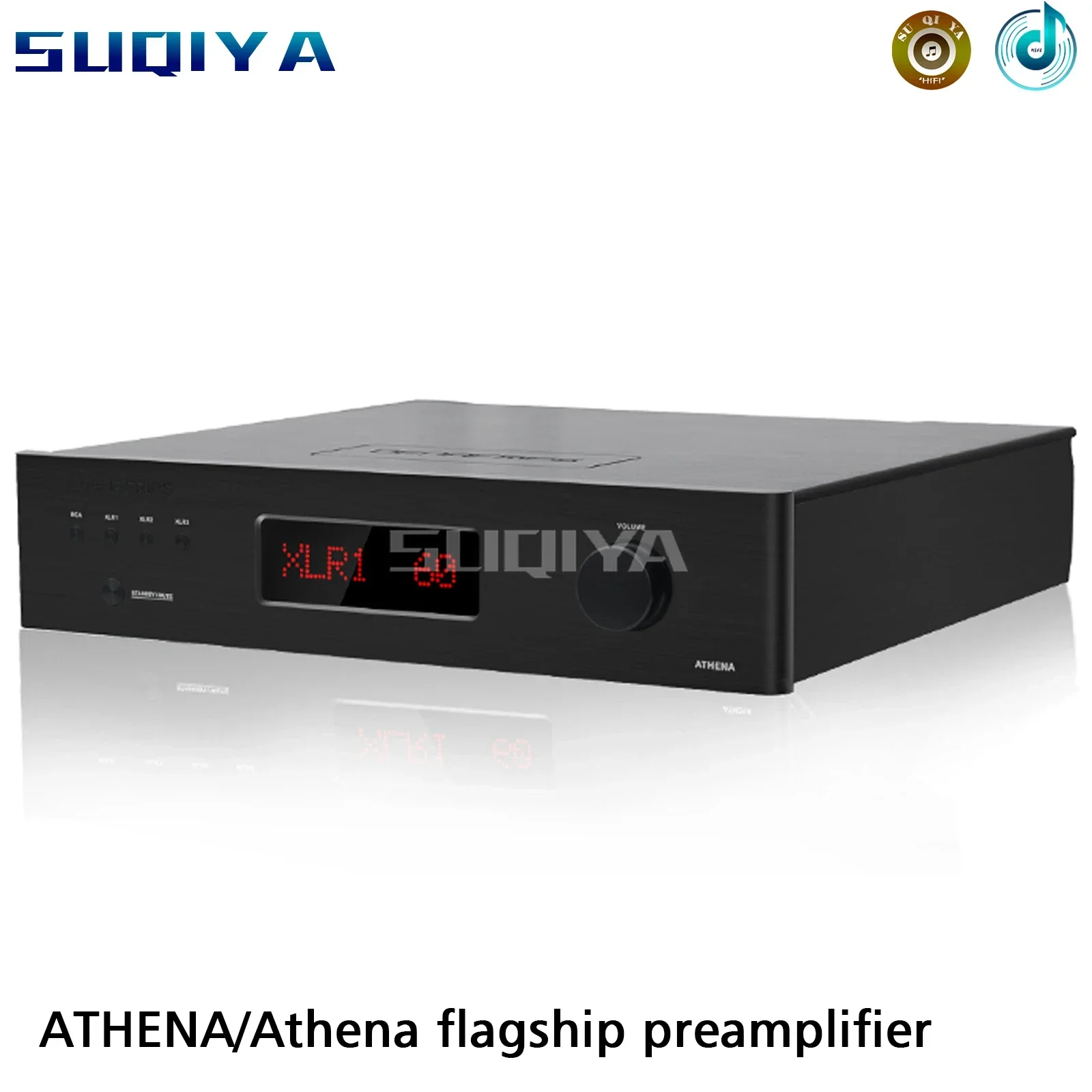 SUQIYA-ATHENA12th Preamplifier 4-way XRL 1-way RCA Input 2-way XRL 1RCA Output Input impedance 12.2kΩ Output impedance 200 Ω