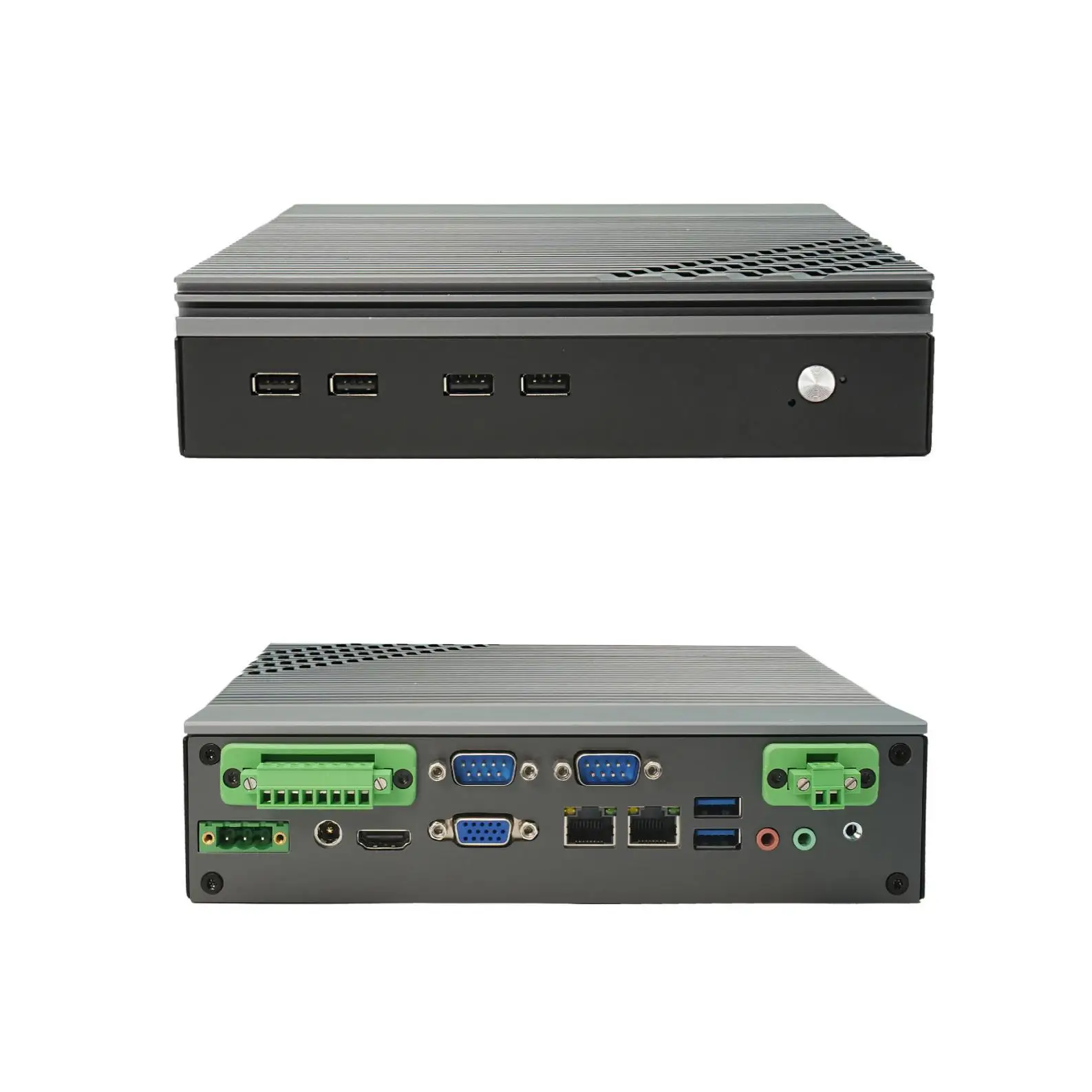 Cheaper 13th Industrial Fanless Pc 1315U 1335U 1355U Wide Voltage Support 9~36V 2*COM 6*USB 2*LAN Fanless Industrial Mini Pc