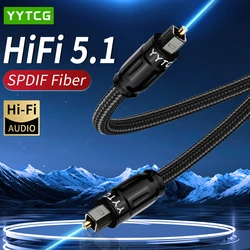 YYTCG-Câble de liaison de charnière audio optique numérique, HIFI 5.1, vidéo, DVD, XBox, haut-parleur PS4, fibre optique haut de gamme
