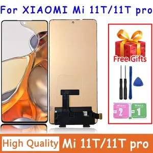 Bilashmart 6.67AMOLED Xiaomi Mi 11T Pro LCD 2107113SG Display Touch Screen Digitizer Assembly Xiaomi 11T LCD With Frame