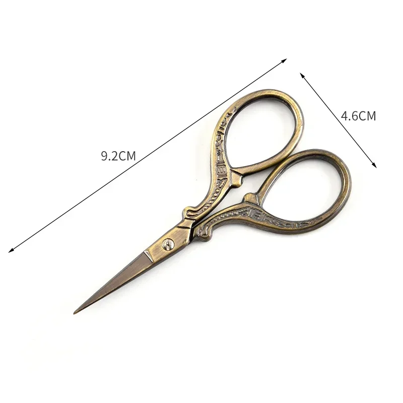 Small Stainless Steel Eyebrow Comb Scissors Manicure Nail Cuticle Trimmer Scissor Beauty Makeup Facial Hair Remover Tool