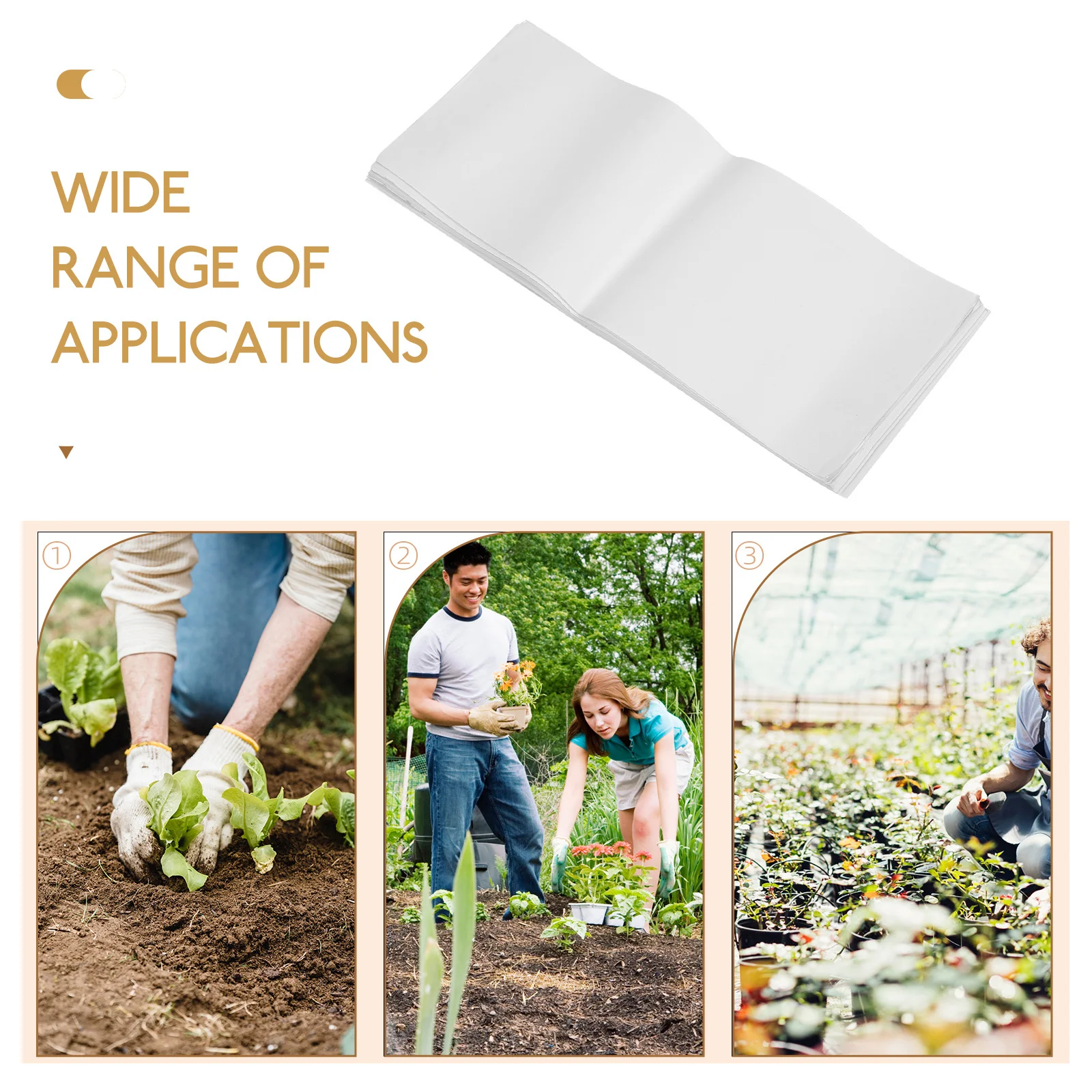 

100 pcs Germinating Papers Durable Planting Accessory for Farmer Planter Moisturizing Leak Proof Sprout Seeds Soya Bean Mung