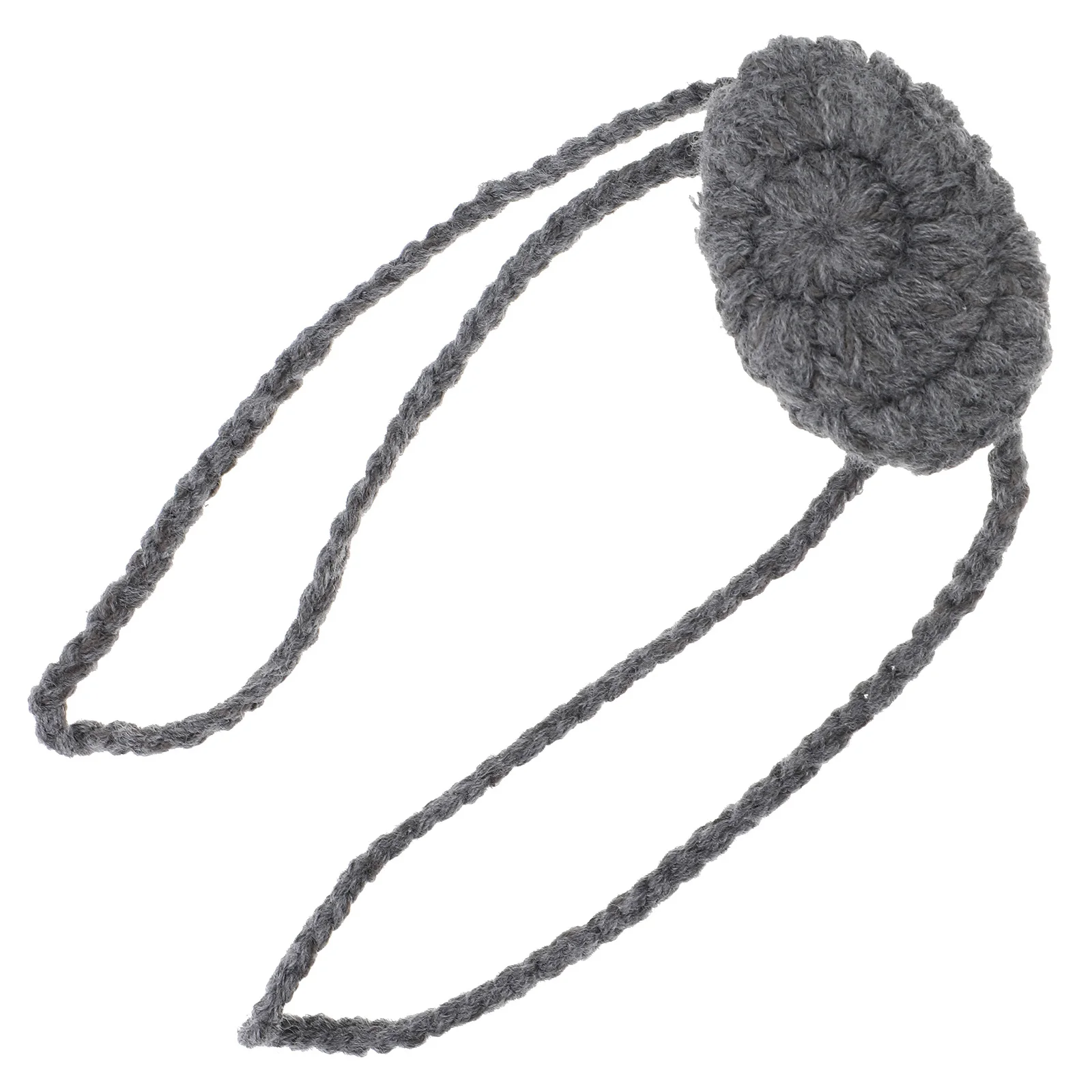 

Nose Warmer Handmade Wool Weaving Mask For Cold Weather Breathable Windproof Anti-Pollution Outdoor Sports Grey