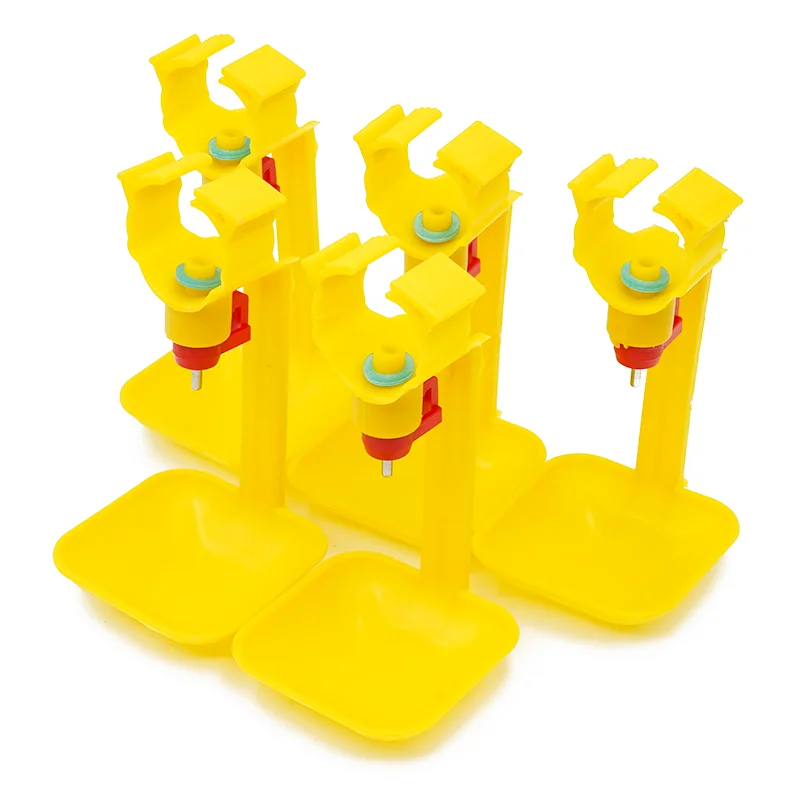 10/20/30/50Pcs Poultry Fully Automatic Water Dispenser Farm Chicken Quail Drinking Equipment Drinking Spout Water Feeding Tools