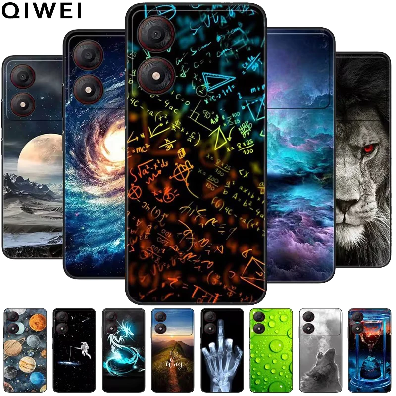 Para zte lâmina a34 caso capa de telefone silicone macio à prova de choque tpu funda na lâmina a34 a 34 6.6 ''proteção capa animal legal pintado