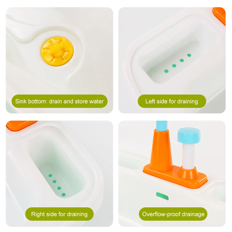 1 مجموعة أطفال لعبة المطبخ الصغيرة اكسسوارات غنية واقعية محاكاة بالوعة صنبور التظاهر اللعب منزل المطبخ دور اللعب الفتيات اللعب