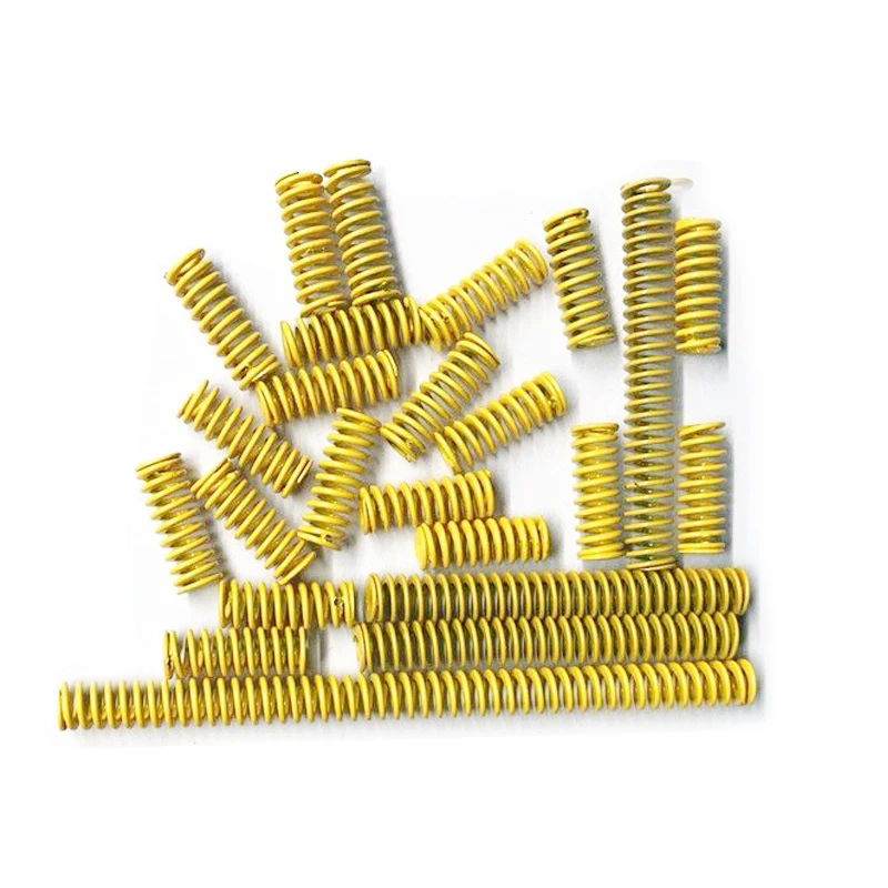 

Creamily 2Pcs/lot Yellow Light Load Mold Spring Compression Spring Outer Diameter=12-30mm Inside Diameter=6-15mm Length=20-200mm