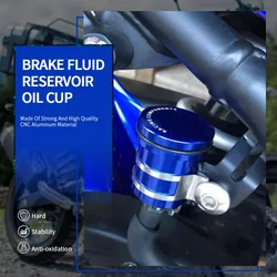 For Yamaha YZF R1 R6 R3 R25 600R 750R 1000R FZ1 FZ6 FZ6R FJR1300 Motorcycle Aluminum Brake Clutch Tank Fluid Reservoir Oil Cup
