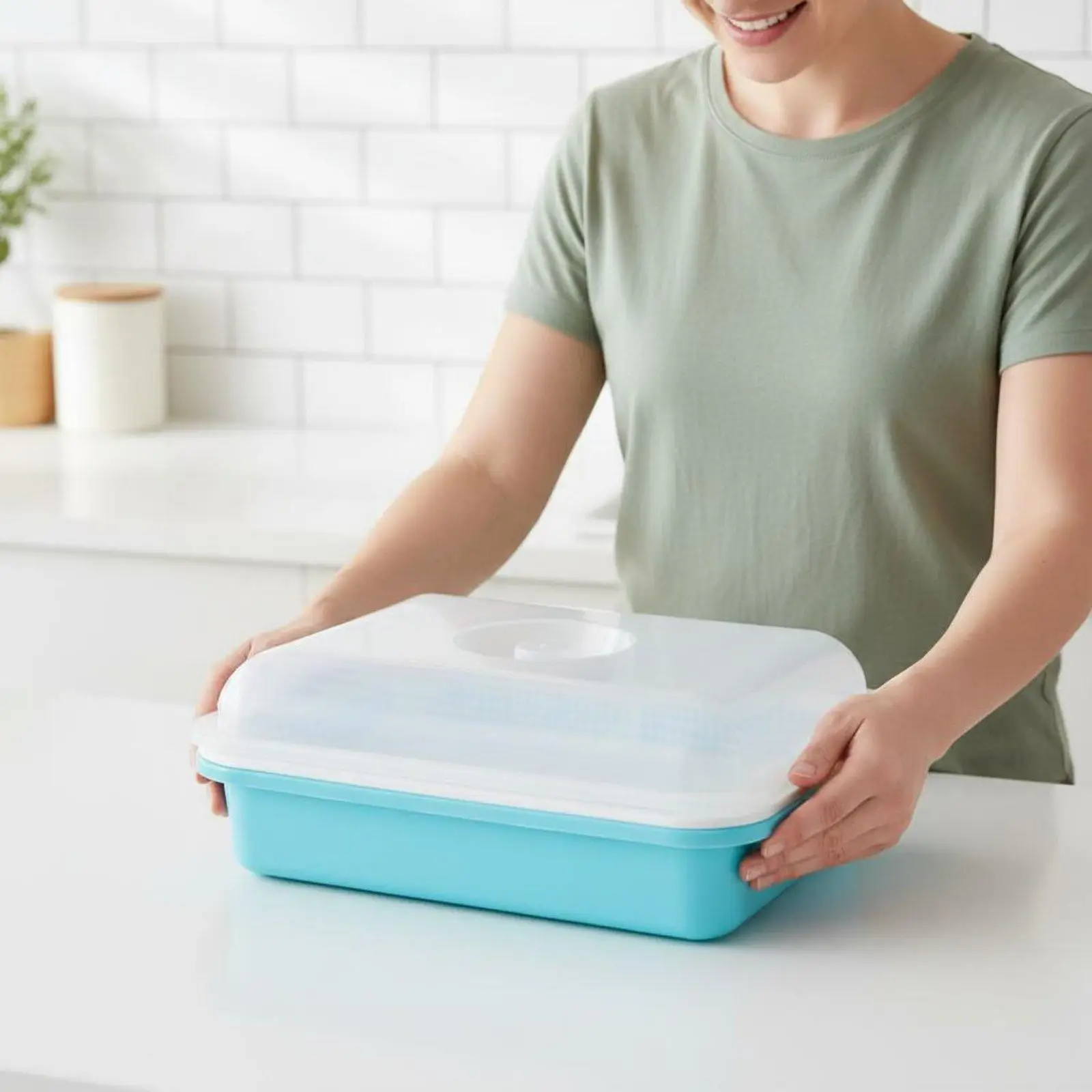 Vegetable Planting Tray High Ventilation Bean Sprout Machine Soilless Cultivation Microgreens Growing Box for Health