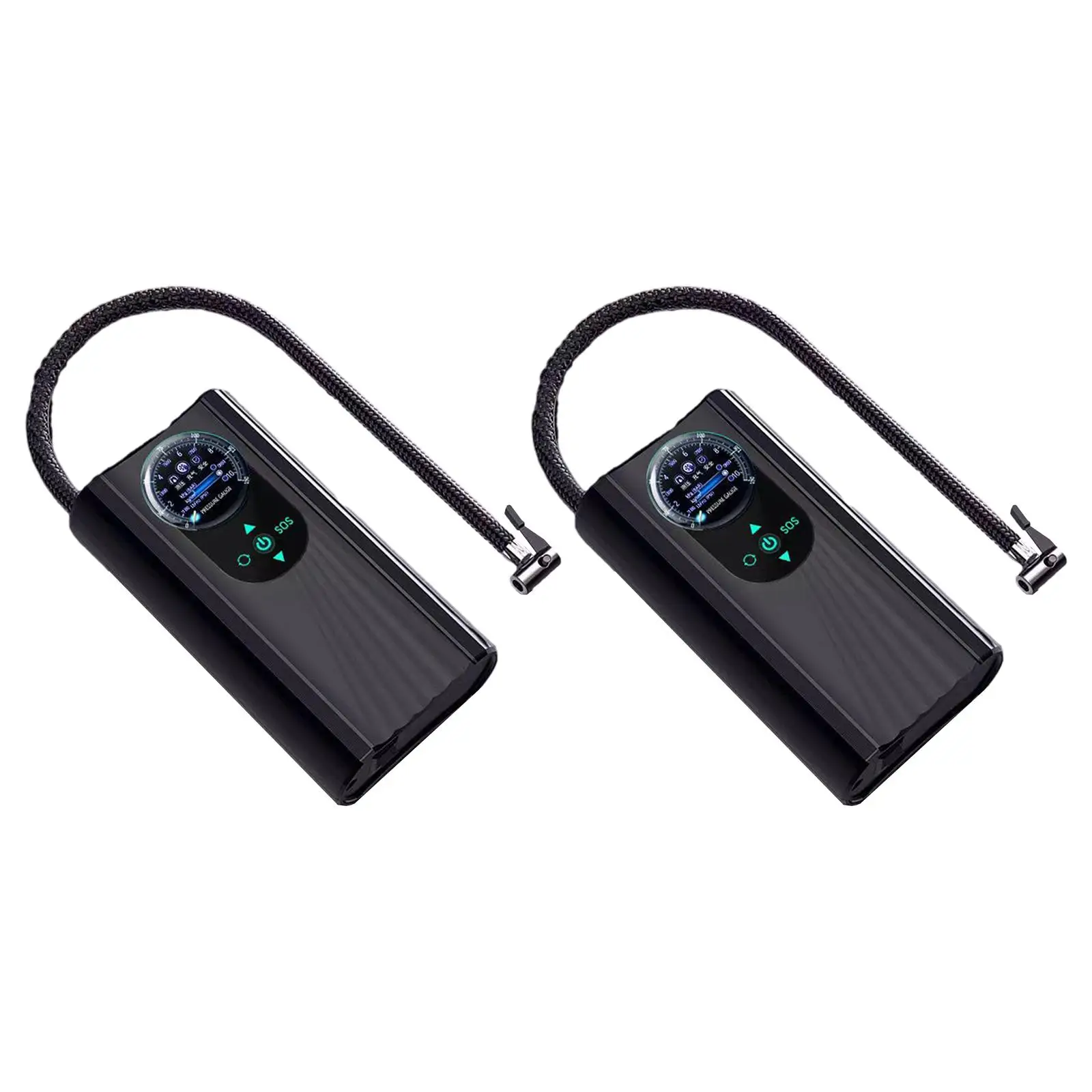 Car Tire Air Compressor Portable Digital LCD Display Pump Mini Size for Vehicle Charged Wheel Inflator