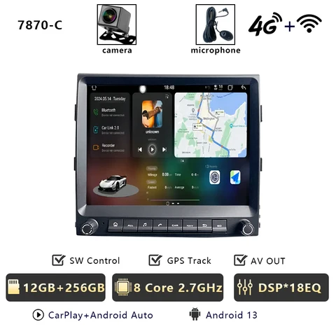 CHSTEK Carplay Android 13 автомобильный радиоприемник мультимедийный плеер стерео для Porsche Cayenne 958 II 2011-2017 головное устройство GPS WIFI 4G Bluetooth