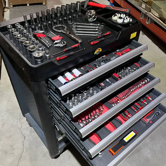 Hot Sales 252pcs 7-Drawer Auto Repair Mobile Toolbox for Garage Workshop Car Repair Storage