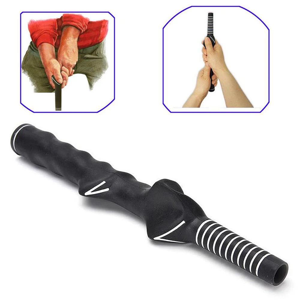 

Right-Handed Practice Aid Hand Position Rubber Golf Club Grips Teaching Aid Golf Swing Training Grip