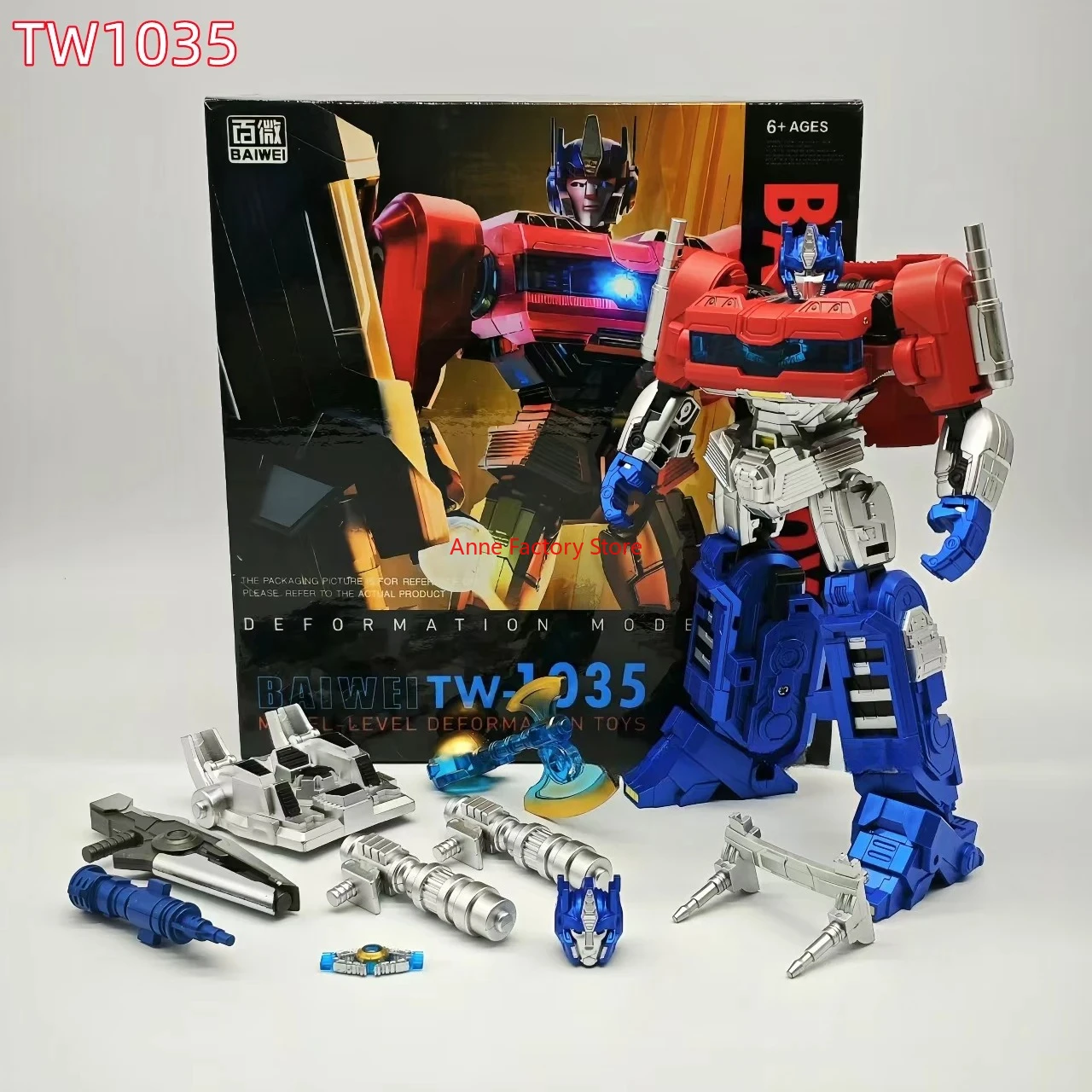 

[IN STOCK NOW] BAIWEI Transformation THE One TW-1035 TW1035 Orion Pax OP Prime Robot Action Figure
