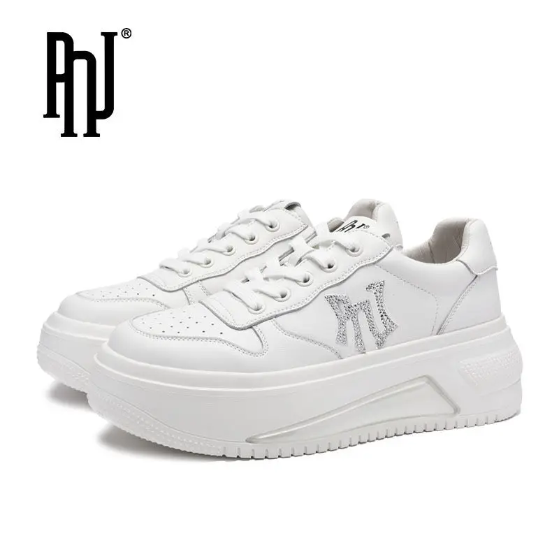 

PNJ thick sole heightening small white shoes fall new sports casual women's shoes fashion women's board shoes