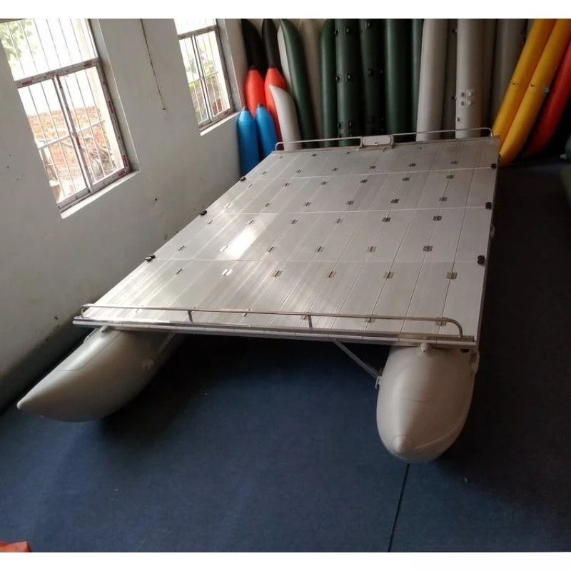 Fishing Boat PVC Inflatable Boat with Big Aluminum Platform