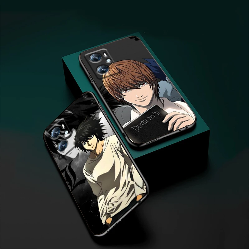 D-Death Note Cool Art For OPPO Find X6 X5 X3 A54S A5 A94 A16 A53S A57 A74 A72 A98 A78 A96 A9 5G Black Funda Phone Case