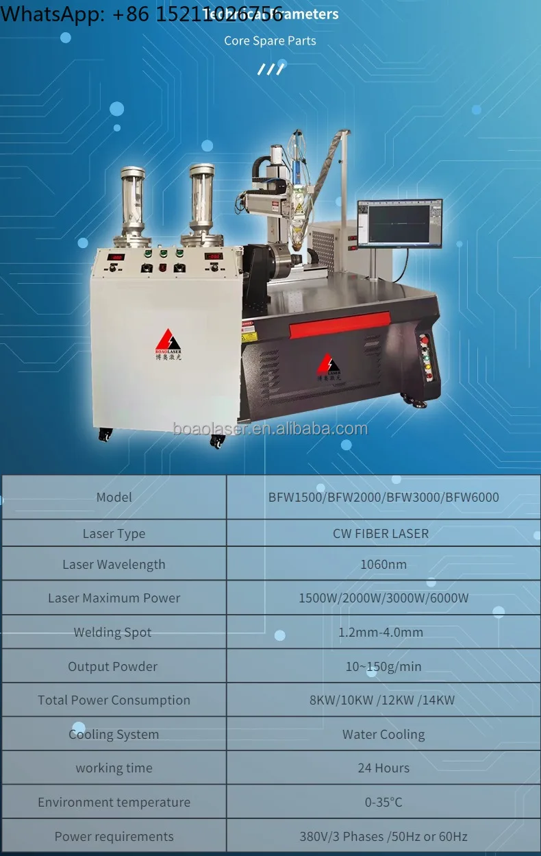 Cnc Automatic Metal Mould - Cladding Machines 1500w 2000w 3000w 6000w Molds Repair Lazer Cladding Equipment for Sale