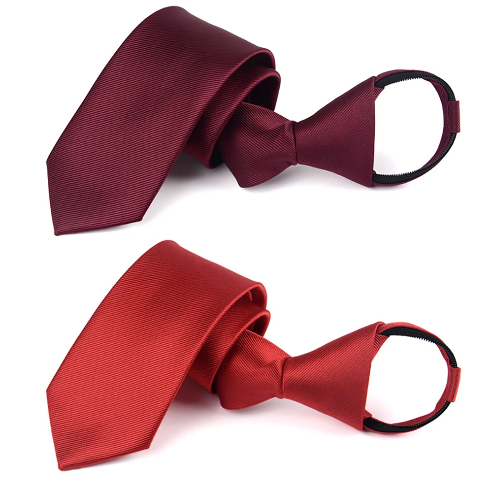Męski damski krawat 6CM solidny kolorowy pasek krawaty na zamek błyskawiczny do ukończenia szkoły zdjęcie grupowe biuro chóru podczas podróży