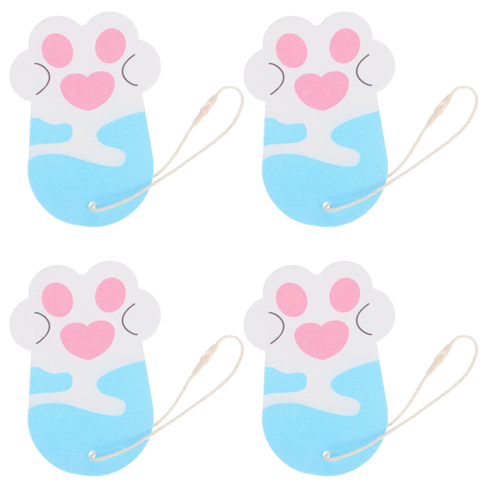 

4pcs Sponge Dishwasher Sponge Scrub Paw Design Absorbent Compressed Material Non Scratching Cleaning Supplies
