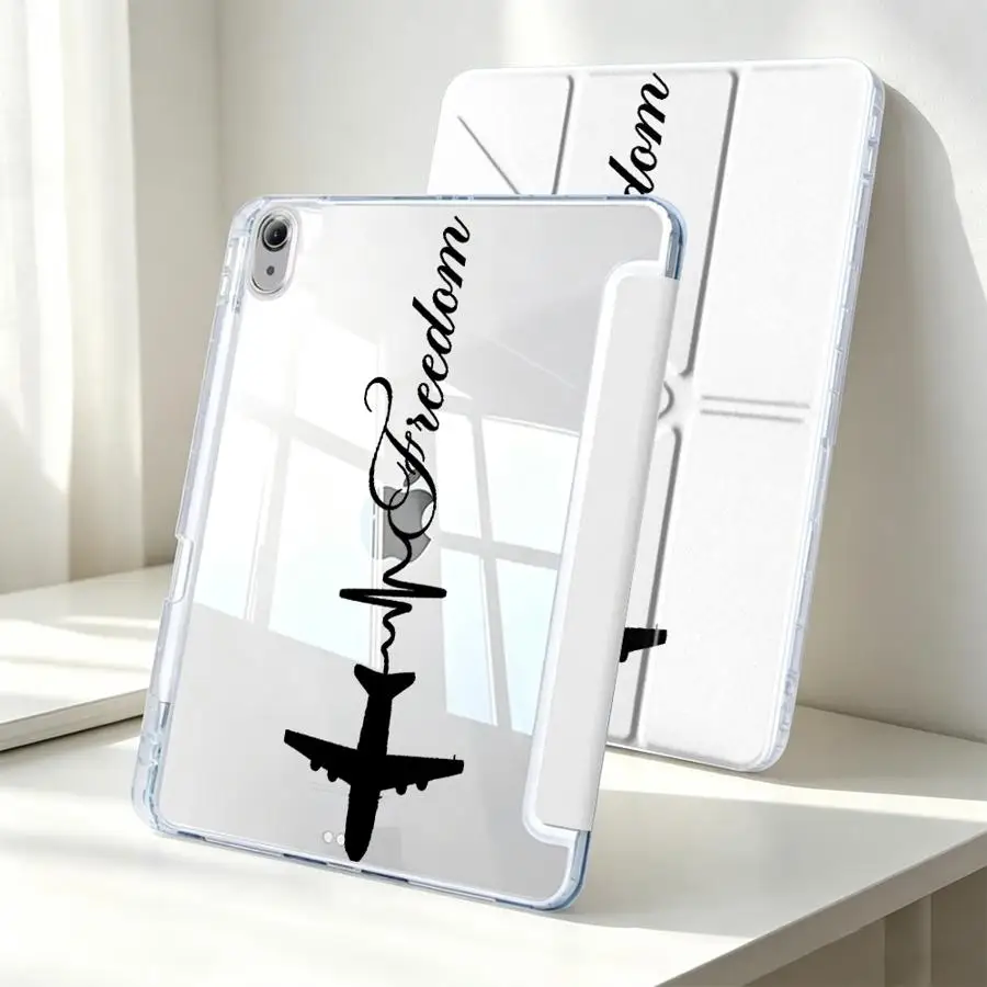 Airplane Art Lines Tablet Case For Samsung Galaxy Tab A9 Plus S7 FE A8 A11 S9 Plus S8 S10 Lite With Pen Slot Cover