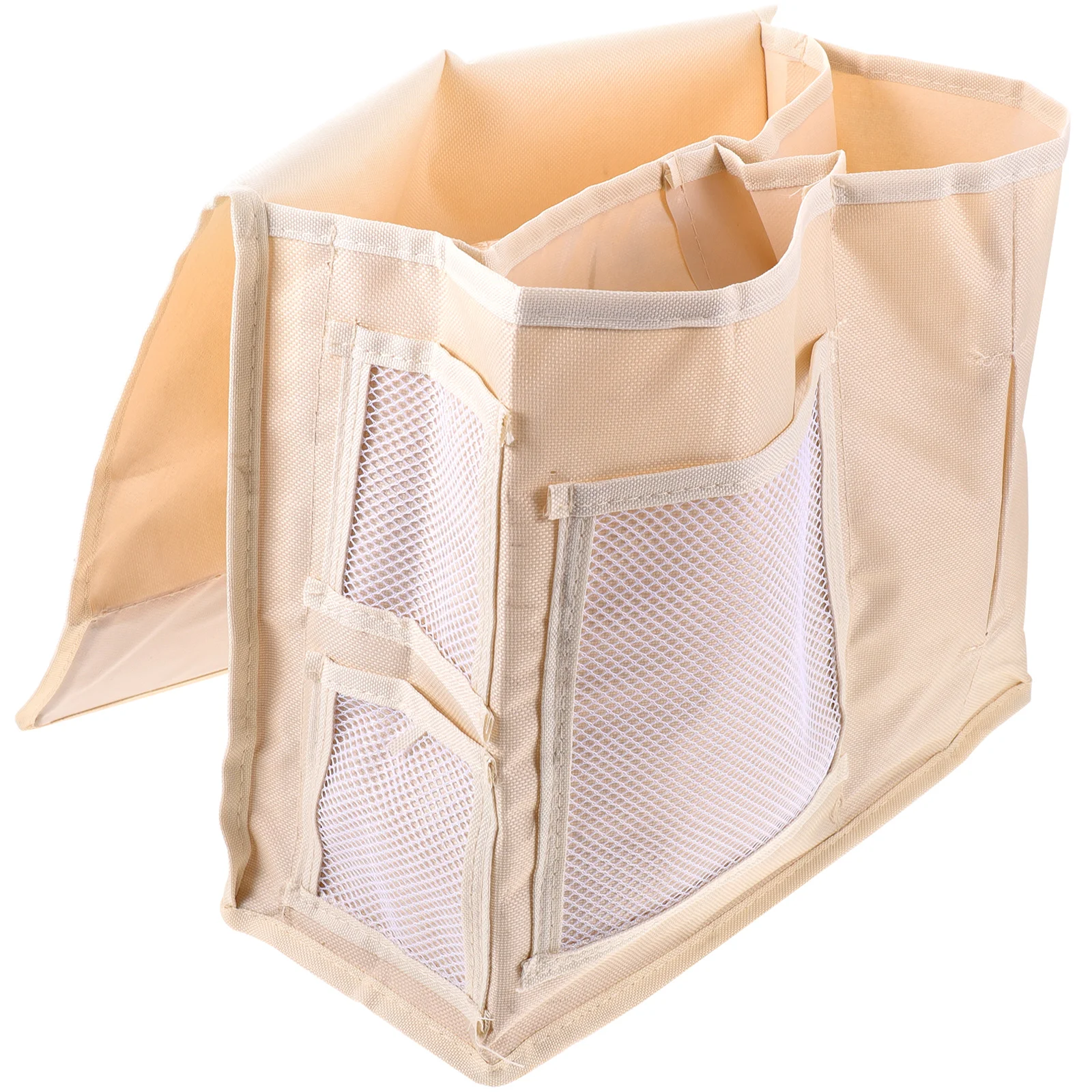 

Oxford Cloth Hanging Organizer Storage Bag Bedside Pouch Pocket Beige Home Sofa Chair Storage Solution Dormitory Shoe Rack
