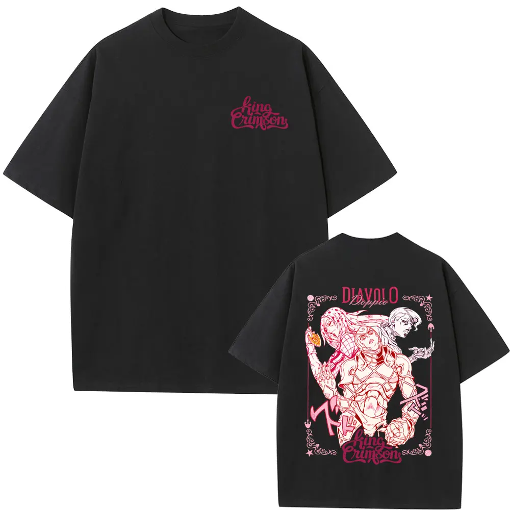 

Anime Jojo Bizarre Adventure T-shirt Manga Diavolo Doppio Graphic T Shirt Men Women Cartoon Casual Cotton Short Sleeve T-shirts