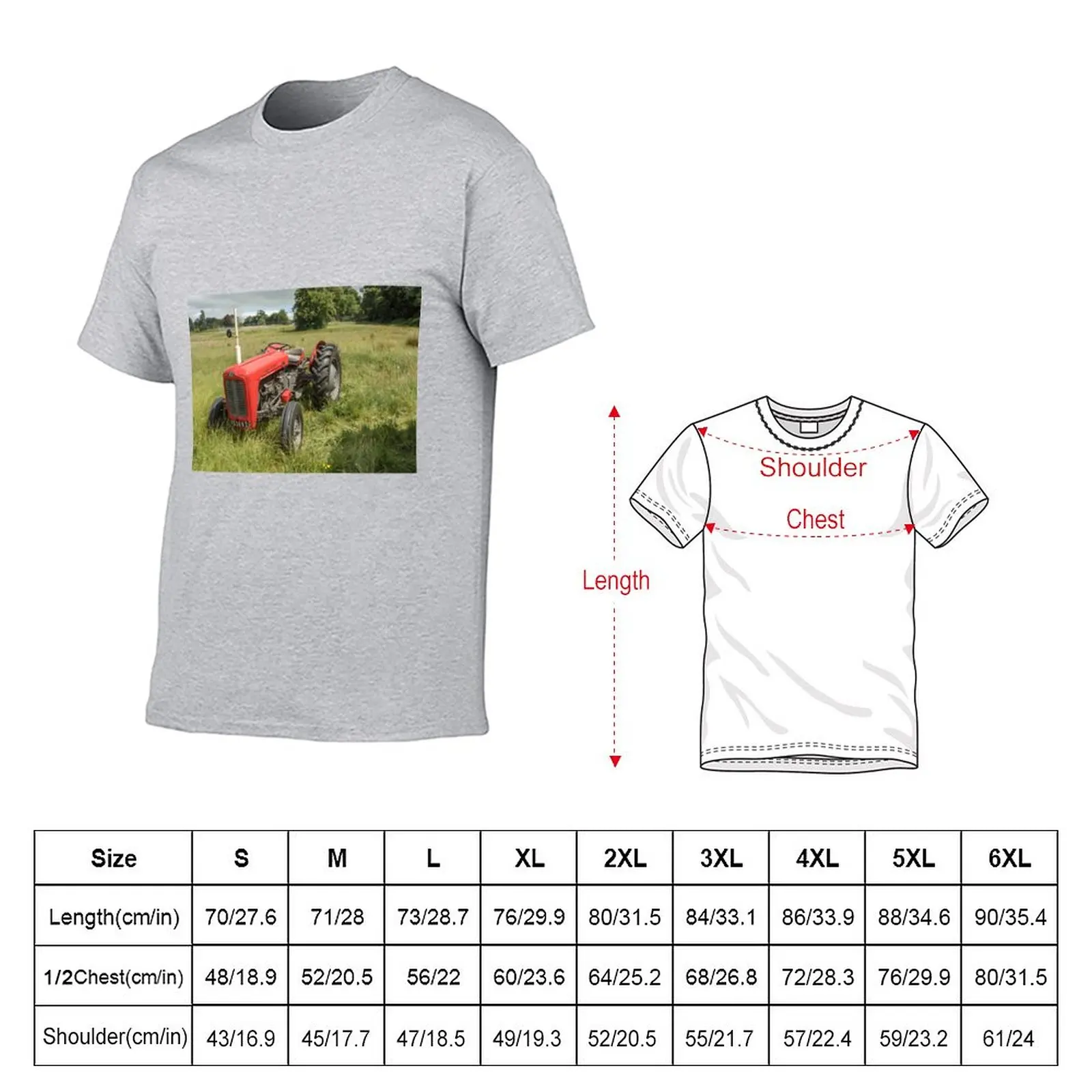 Massey Ferguson 35 tractor T-Shirt plain t-shirt Short sleeve tops mens graphic t-shirts funny