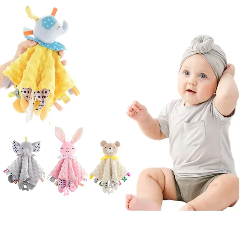 Musselina bebê conforto toalha de algodão consolador cobertor macio recém-nascido dormir bonecas crianças moda sono brinquedo acalmar apaziguar toalha babadores