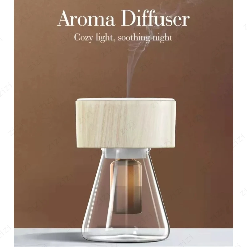 Simple and Waterless Pure Essential Oil Atomization Aromatherapy Machine with Ambient Night Light Aromatherapy Machine