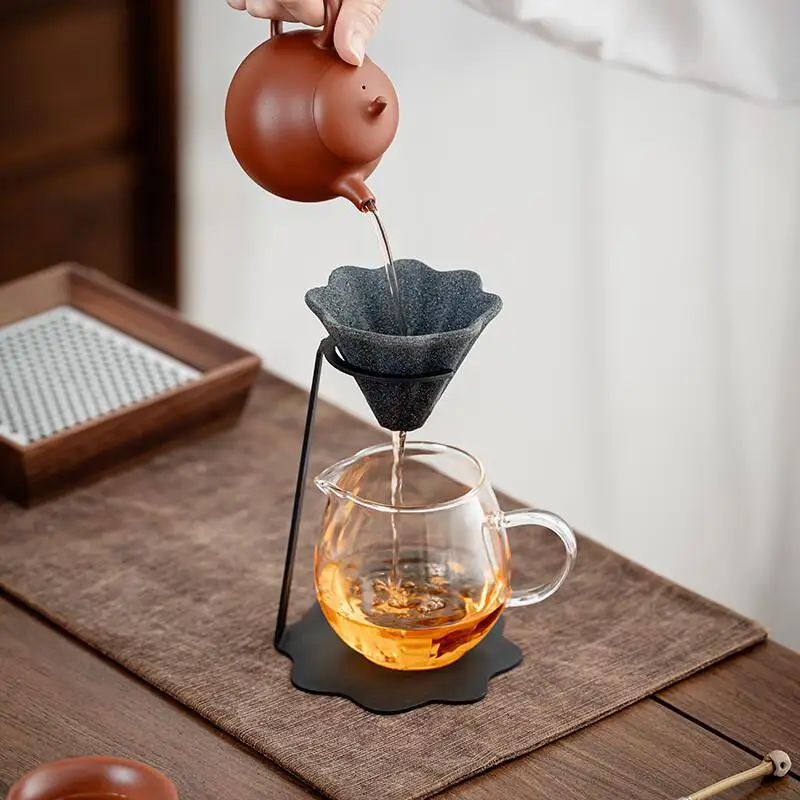 New Heat Resistant Ceramic Microporous Tea Strainer Set Suitable For Brewing Tea Coffee Reusable Easy To Clean New Year's Gift