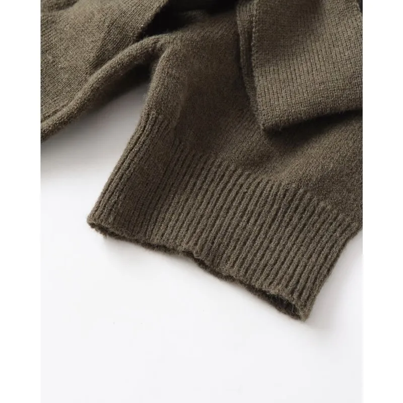 HipSeam المرأة يزين متماسكة البلوز الربيع عادية س الرقبة قصيرة الأكمام مضلع هيم سيدة سترة الإناث شيك القمم #5