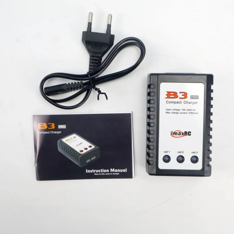 

Зарядное устройство IMAX B3 PRO для LiPo аккумуляторов, компактное, 7.4V 11.1V 2S 3S, 110-240V, с вилкой EU, для радиоуправляемых вертолетов