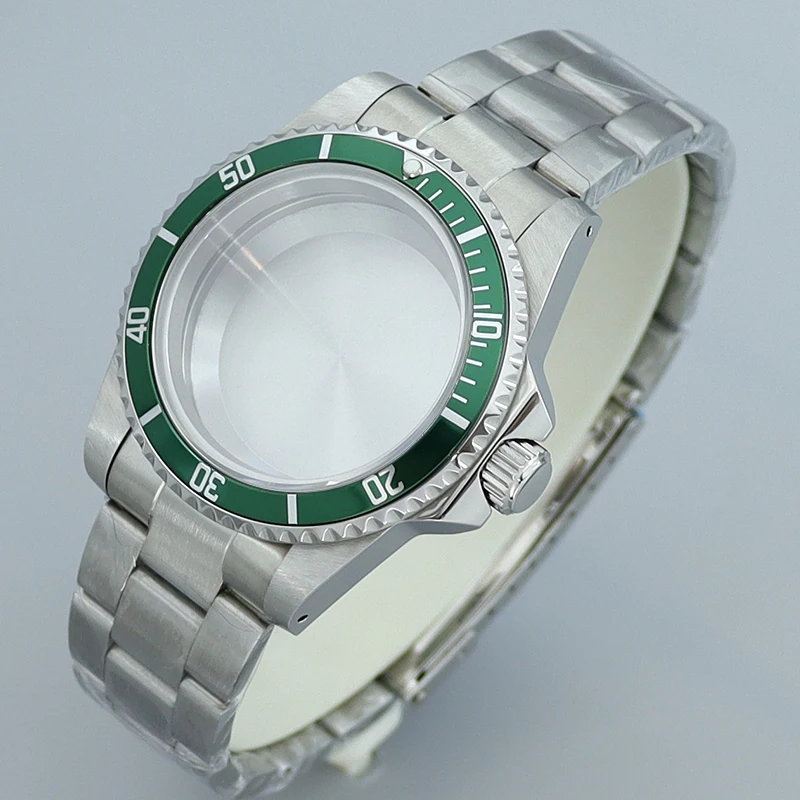

Vintage Cases 38MM For NH35 NH36 NH34 NH38 NH70 Movement Diving Watch Case Bracelet With Sapphire Crystal for Retro Submariner