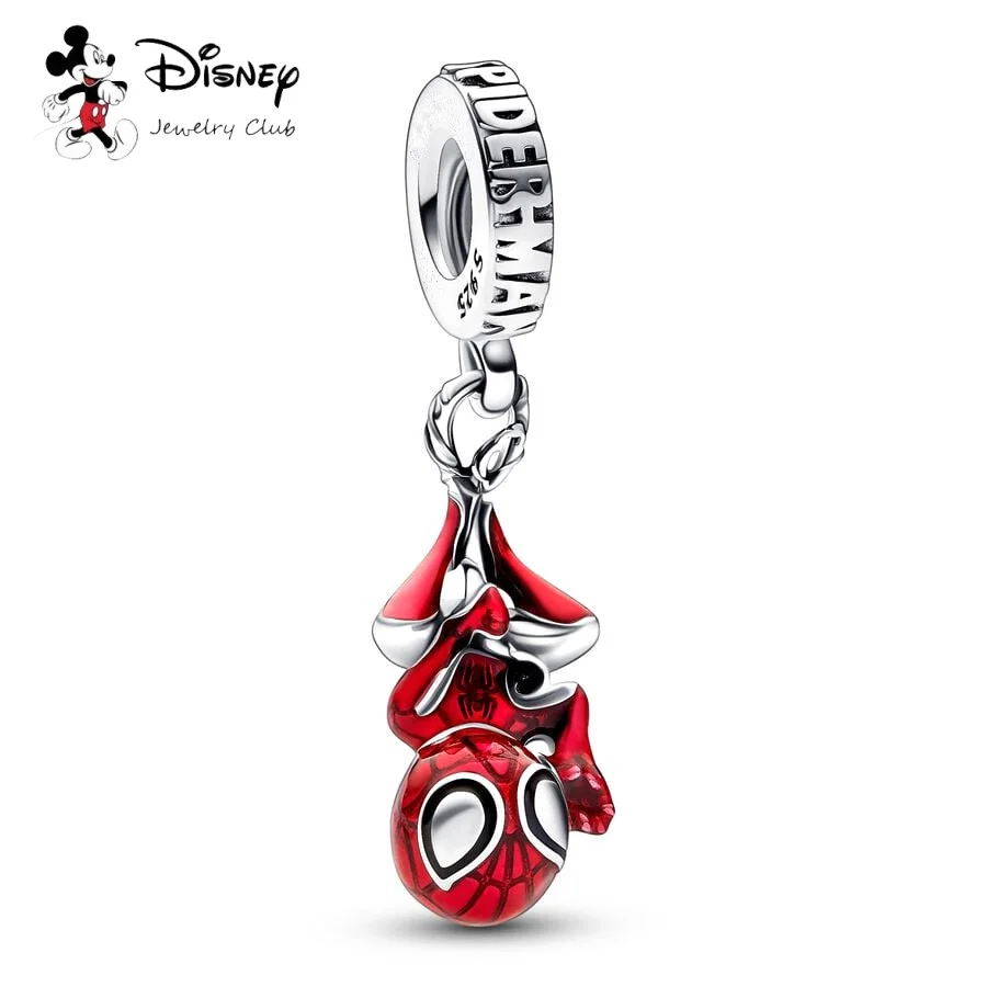 MINISO, gran oferta, película de Marvel de Disney, serie Spider Man, cuentas colgantes aptas para pulsera de plata 925 europea Original, regalo de joyería