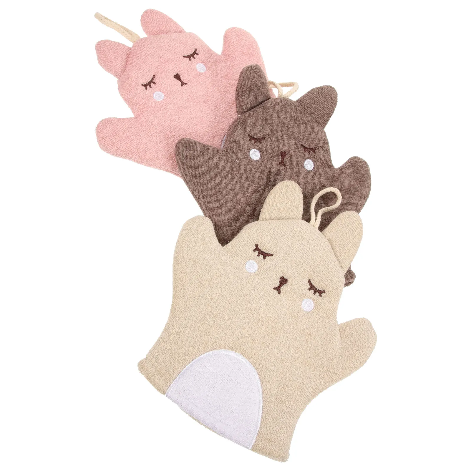 

3pcs Kids Bath Gloves Exfoliating Body Scrubbing Body Scrubbing Mitt Cleansing Mitts Shower Skin Care Tools Bath Supplies