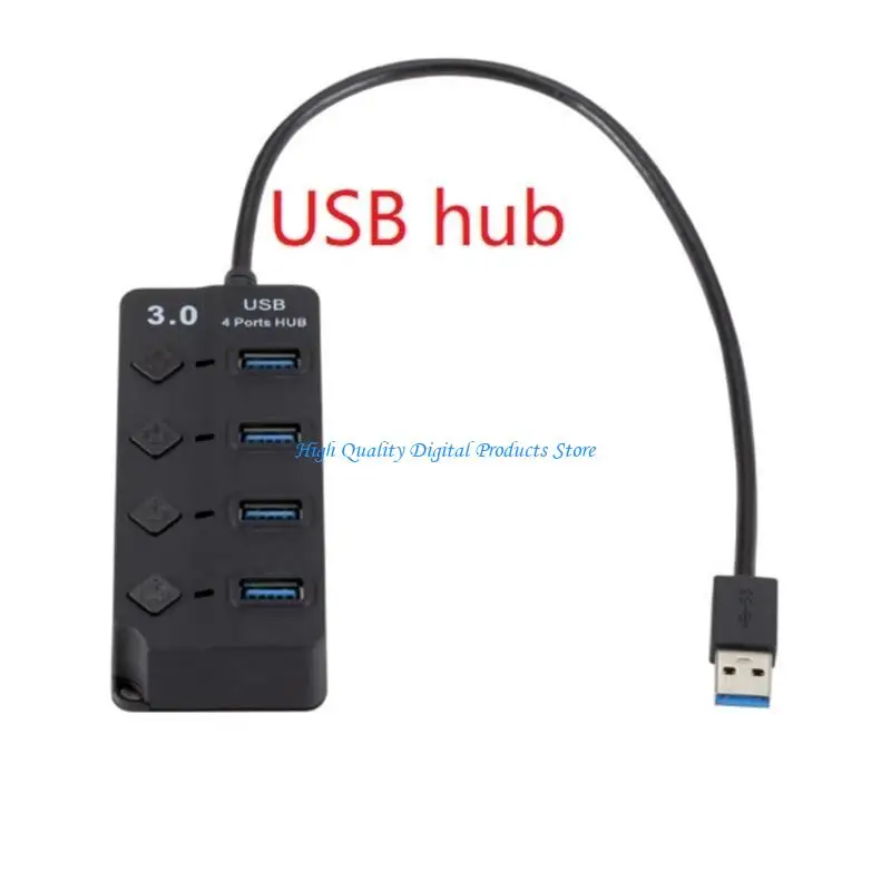 U2JE USB / Type C Hub مع 4 منافذ (3 USB2.0 +1 USB3.0)